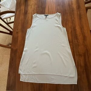 Eileen Fisher Pale Blue Silk Sleeveless Tunic